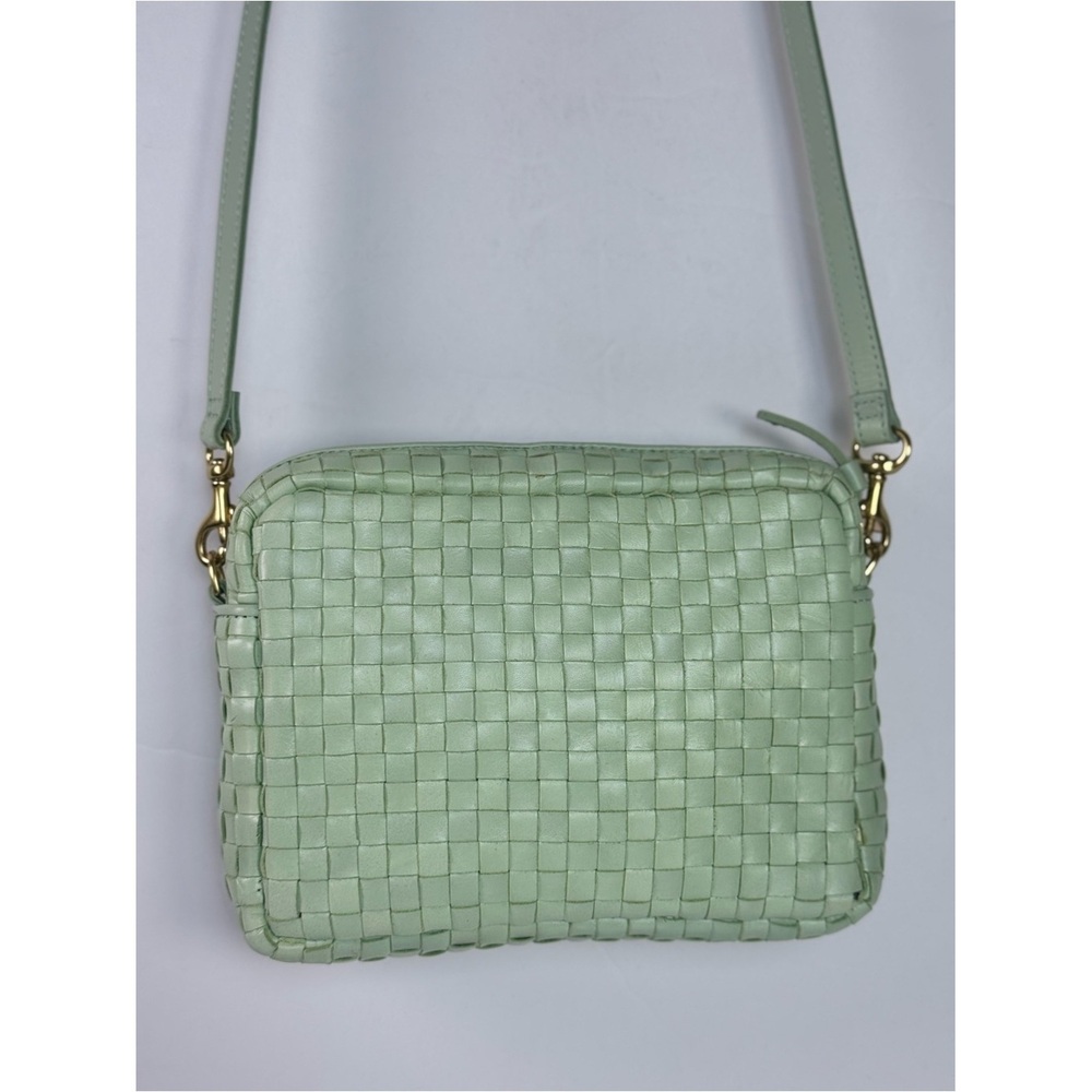⛱️🔥Clare V. - Mint Green Woven Leather Midi Sac Crossbody - OS - Picture 3 of 9
